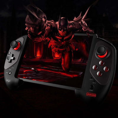 gaming gamepads collection showcasing a sleek gamepad with a dark Batman-themed background.