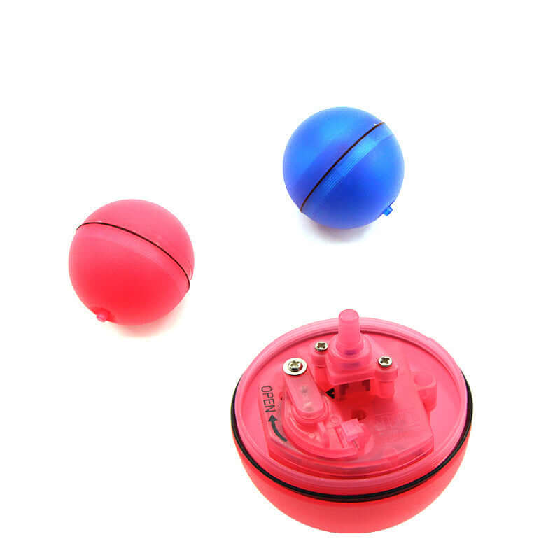 LED Laser Electronic Rolling Pet Funny Cat Toy Ball, featuring colorful balls and interactive design for playful kittens.