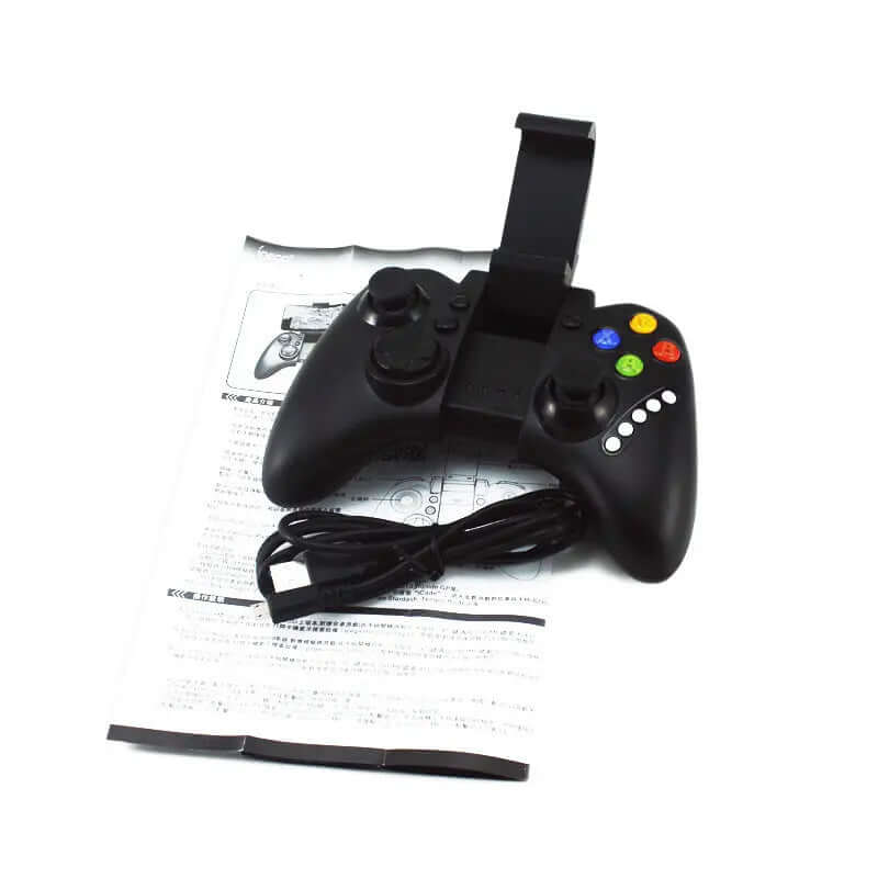 IPEGA PG-9021 Bluetooth Mobile Game Controller with instructions, compatible with Apple, ideal for iPhone and Android devices.