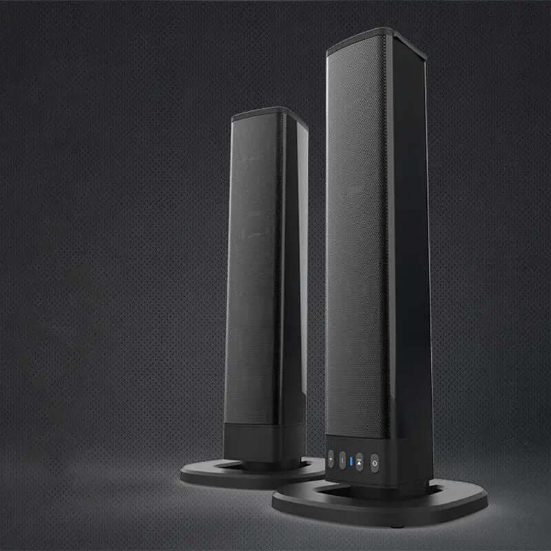 Card Combo TV Speaker Sound Blaster Bluetooth Speaker - sleek tall design, ideal for immersive audio experiences.