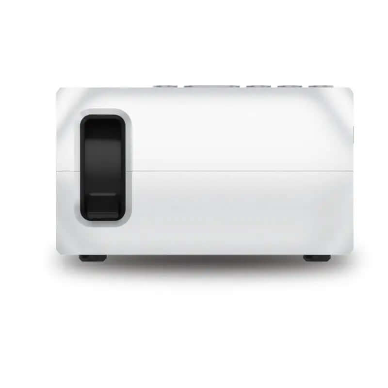 Projector Home Mini HD Mini Portable Projector side view showcasing compact design and lens.