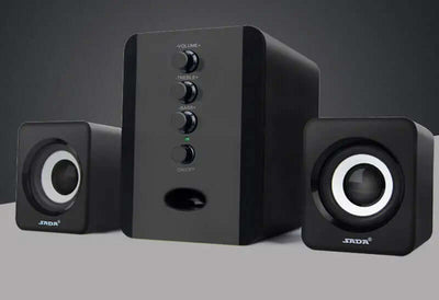 Speakers Computer D-202 Combination Music-Player Subwoofer-Sound-Box Smart-Phones Stereo in black design