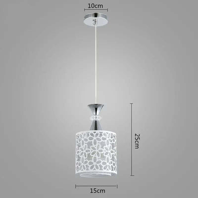 Dining Room Chandelier Modern Minimalist Nordic Single Head Small Chandelier on display with floral design