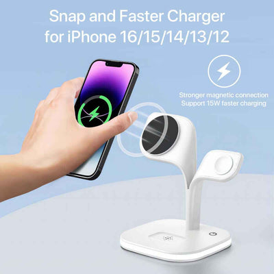 5-in-1 Magnetic Real Wireless Desktop Fast Charging Station For Multiple Devices