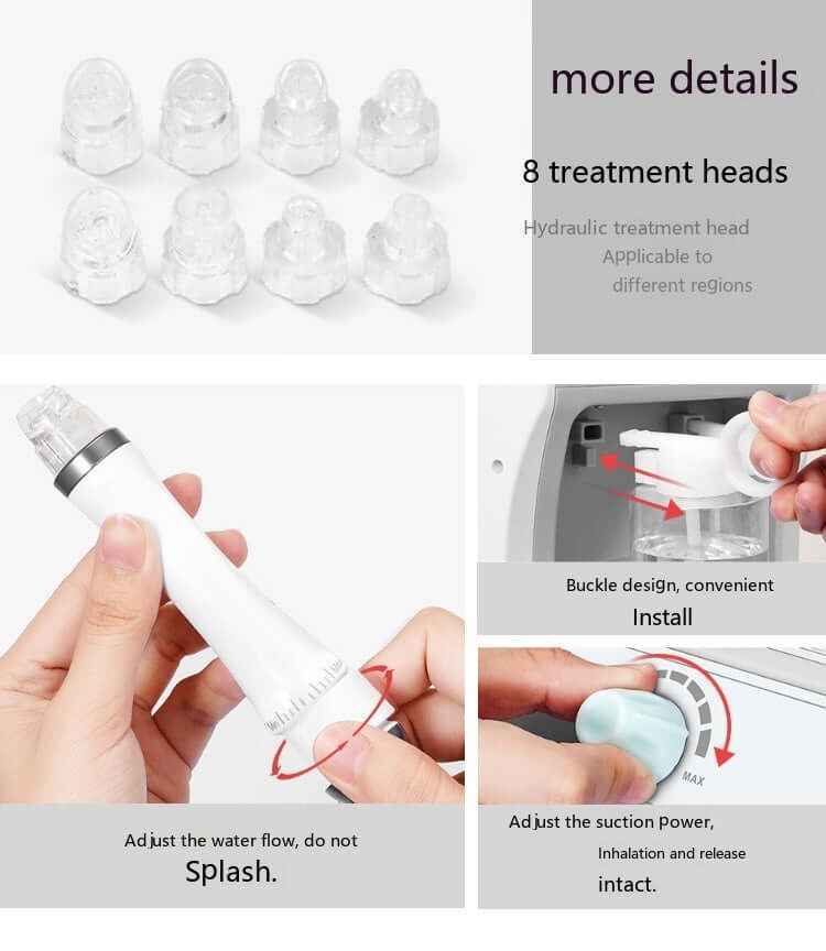 Oxygen Injection Moisturizing Blackhead Exfoliating Face Wash Beauty Six-in-one Skin Management Instrument