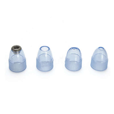 Electric Acne Machine replacement tips set in blue, designed for effective blackhead removal at home.