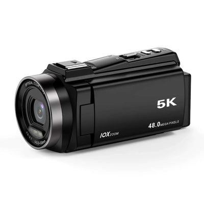 HD Digital Optical Zoom Camera Outdoor Sports DV Camera featuring 5K resolution and 10x optical zoom.