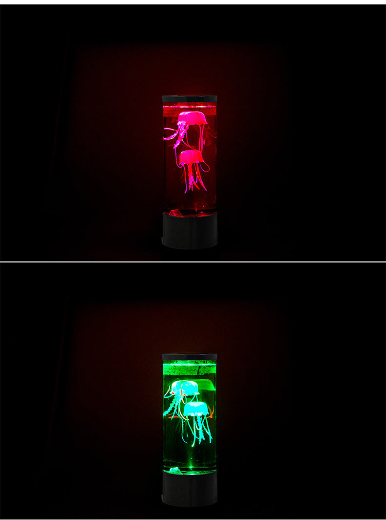 LED Jellyfish Aquarium Lamp Night Light USB Powered - Nexa Home