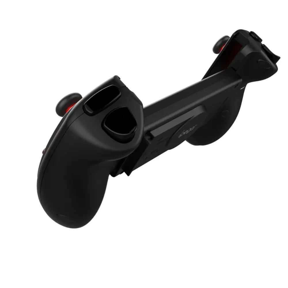 Red Bat Wireless Bluetooth Gaming Stretching Controller from above, showing ergonomic design and joystick placement.