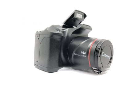 XJ05 Digital Video Camera side view showcasing 16X digital zoom and modern design.