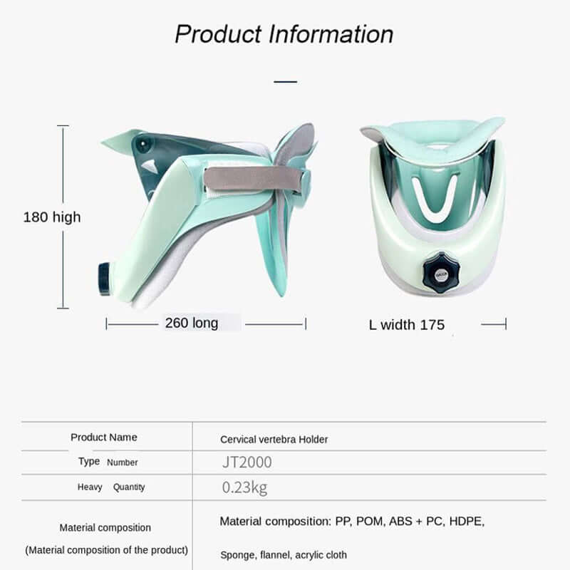 Inflatable Neck Brace Medical Cervical Spine Stretcher image showcasing its design and material composition.