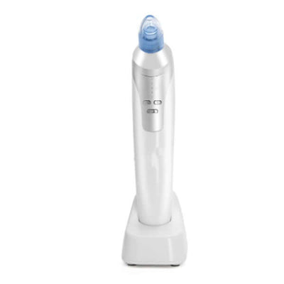 Electric Acne Machine for home use, designed in silver with a compact size for effective blackhead removal.
