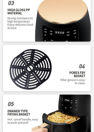 Air Fryer Smart Touch Home Electric Fryer - Nexa Home