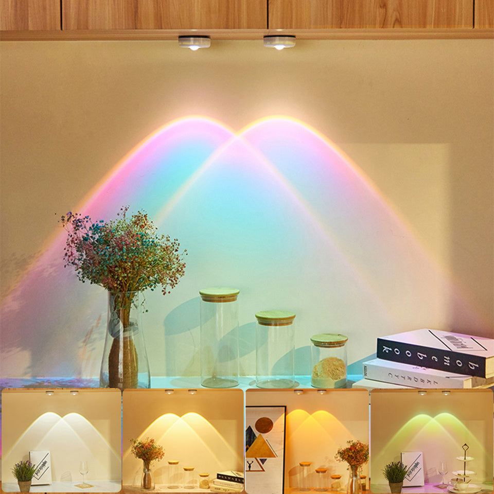 Led Lights Wireless Closet Kitchen Lights Under Furniture Battery Powered Sunset Nightlight Wall Lamp Bedroom Decoration Cabinet - Nexa Home