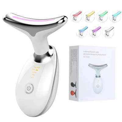 EMS Thermal Neck Lifting And Tighten Massager Electric Microcurrent Wrinkle Remover