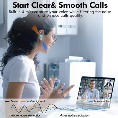 Original Pro 4 TWS Wireless bluetooth noise canceling headphone earphone headset earbuds bluetooth  for sports and game headset