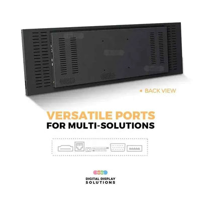 Ultra Wide Stretched Bar Display Monitor Lcd Advertising Screen Shelf Edge For Supermarket