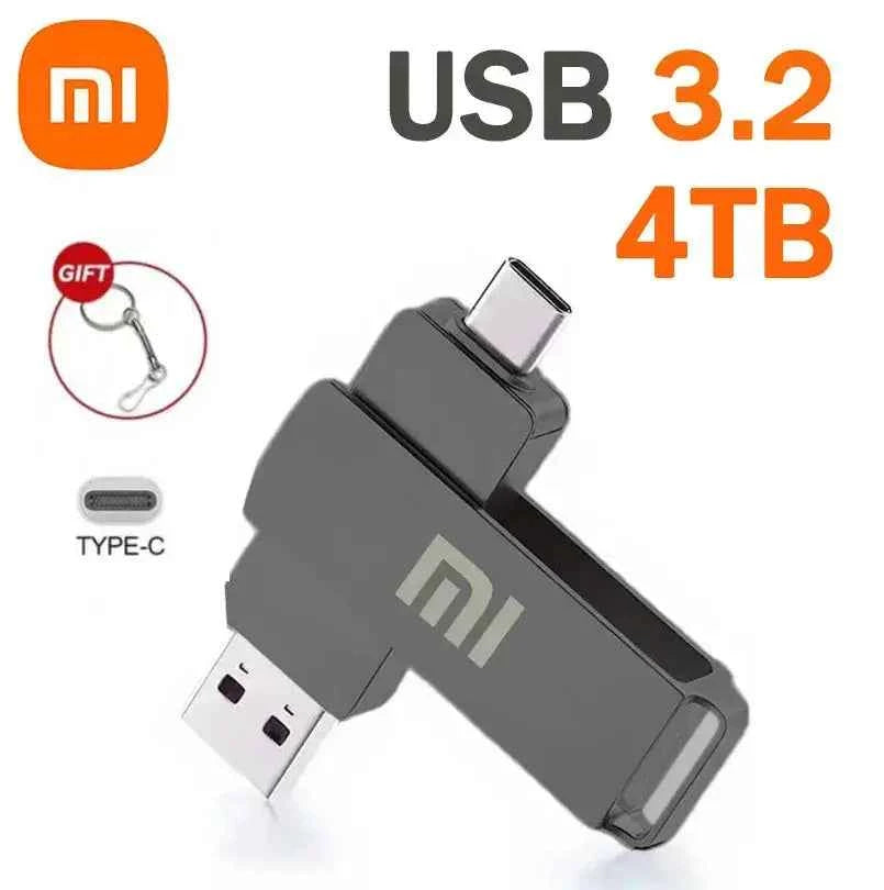 Xiaomi 16TB Flash Drive USB 3.2 High Speed Waterproof USB Transfer Type-c 2-In-1 8TB 16TB OTG Pendrive Flash Disk For Computer