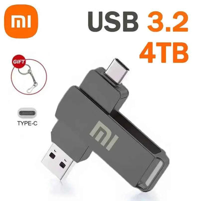 Xiaomi 16TB Flash Drive USB 3.2 High Speed Waterproof USB Transfer Type-c 2-In-1 8TB 16TB OTG Pendrive Flash Disk For Computer