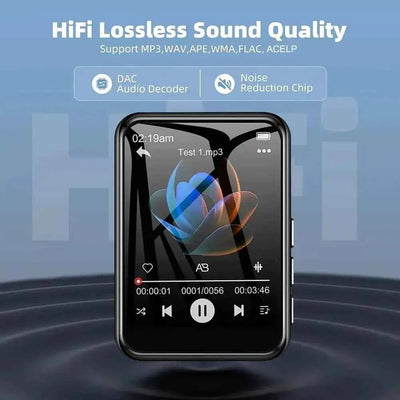 128G MP3 Player Bluetooth 5.4 HiFi MP3 Music Player Built-in Speaker 2.4inch Touch Screen MP4 Player with E-book/Video Recording