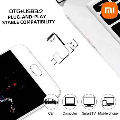 Xiaomi 16TB Flash Drive USB 3.2 High Speed Waterproof USB Transfer Type-c 2-In-1 8TB 16TB OTG Pendrive Flash Disk For Computer