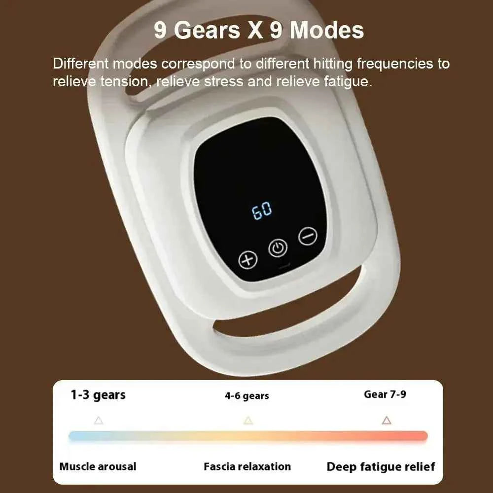 6 Head Massage Gun for Muscle Relief Deep Tissue Percussion for Neck Cervical Spine  Full Body