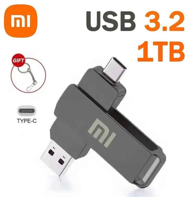 Xiaomi 16TB Flash Drive USB 3.2 High Speed Waterproof USB Transfer Type-c 2-In-1 8TB 16TB OTG Pendrive Flash Disk For Computer