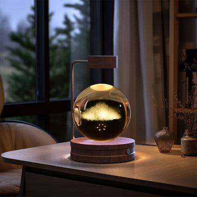 Crystal Ball Cosmic Dinosaur Indoor Night Light USB Power Warm Bedside Light Birthday Gift Night Lamp - Nexa Home