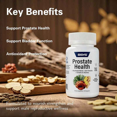 BSYS Prostate Health Capsules Urinary, Health Aid  Men's Prostate Care Formula