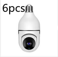 WiFi CAMERA 1080P Bulb 4X Zoom Camera E27 Home 5GWiFi Alarm Monitor with 6 pieces of integrated camera design.