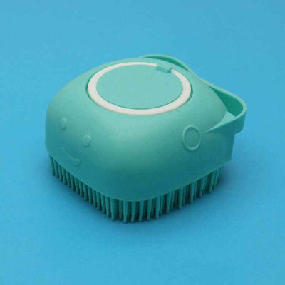Silicone Dog Bath Massage Gloves Brush Pet Cat Bathroom Cleaning Tool Comb Brush For Dog Can Pour Shampoo Dog Grooming Supplies