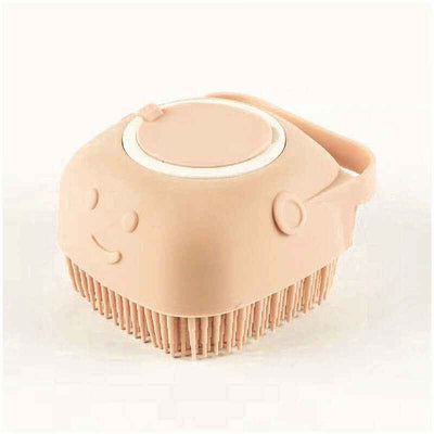 Silicone Dog Bath Massage Gloves Brush Pet Cat Bathroom Cleaning Tool Comb Brush For Dog Can Pour Shampoo Dog Grooming Supplies
