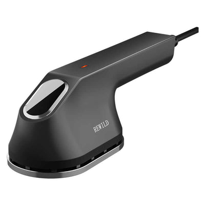 Handheld Garment Steamer Portable Household in sleek black design with plug-in power cord for easy use.