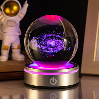 Creative 3D Inner Carving Luminous Crystal Ball Colorful Gradient Small Night Lamp Home Decorations Gifts Selection - Nexa Home