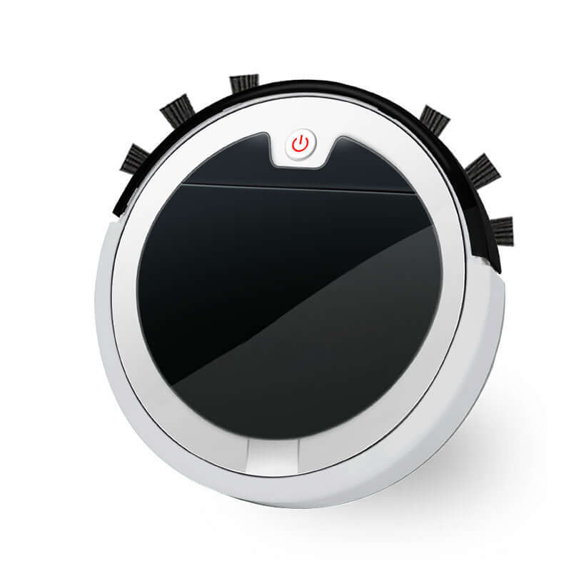 Smart home sweeping robot with advanced cleaning features and compact design.