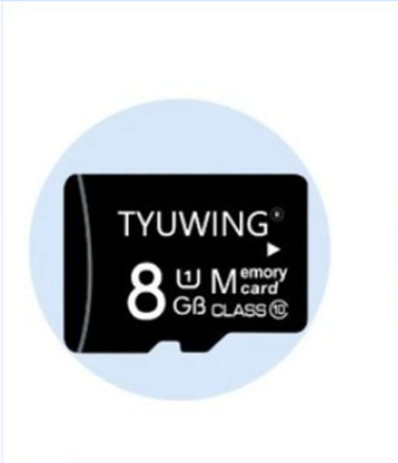 TYUWING 8GB memory card, Class 10, suitable for data storage and compatibility with various devices.
