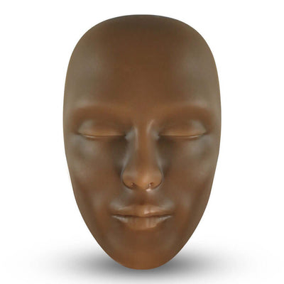 Cosmetics Suit Makeup Full Set mannequin face for makeup application practice and demonstration.