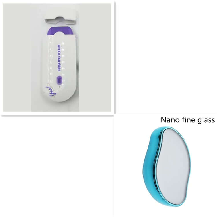 Electric Hair Removal Instrument Laser Hair Removal Shaver packaging and nano fine glass features.
