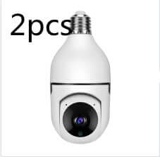 WiFi CAMERA 1080P Bulb 4X Zoom Camera E27 Home 5GWiFi Alarm Monitor - Two units of integrated dome camera