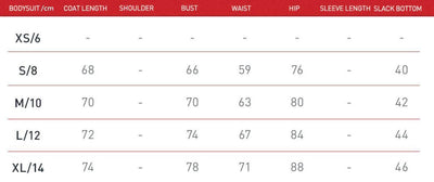 Size chart for Women Yoga Sexy Sleeveless Sports Romper showing dimensions for XS-XL.